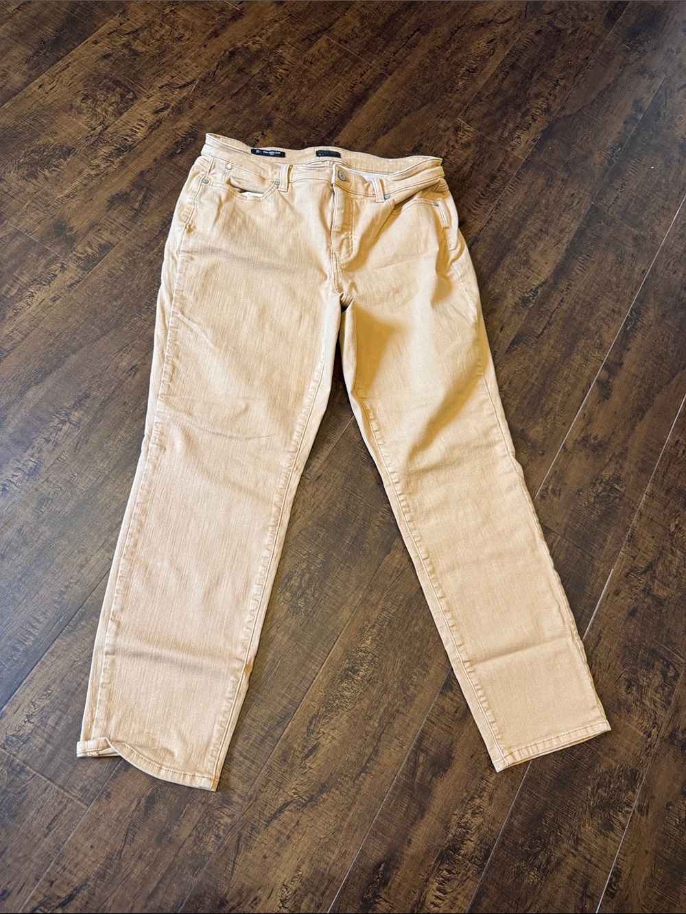 Talbots Slim Ankle Jeans in Light Khaki sz 10